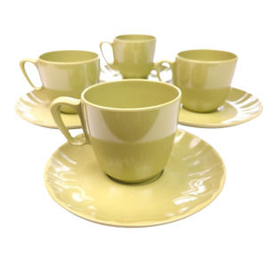 Vintage Prolon Cup and Saucer Set of 4